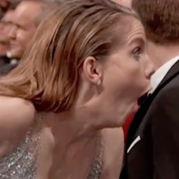 Anna Chlumsky Reaction Face at the 2017 Emmys