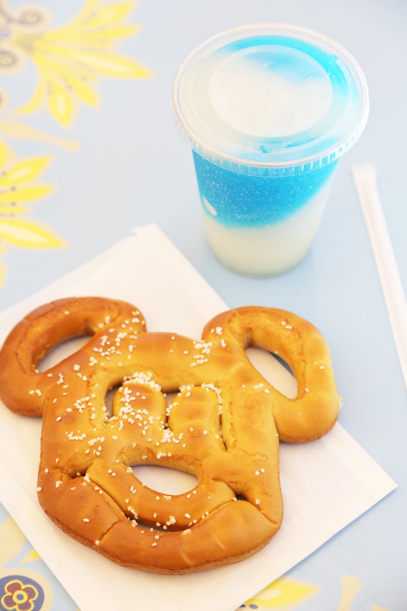 Frozen Lemonade and Mickey Pretzel