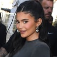 Kylie Jenner Wears a Plunging Neckline and Thigh-High Slit on Christmas Eve