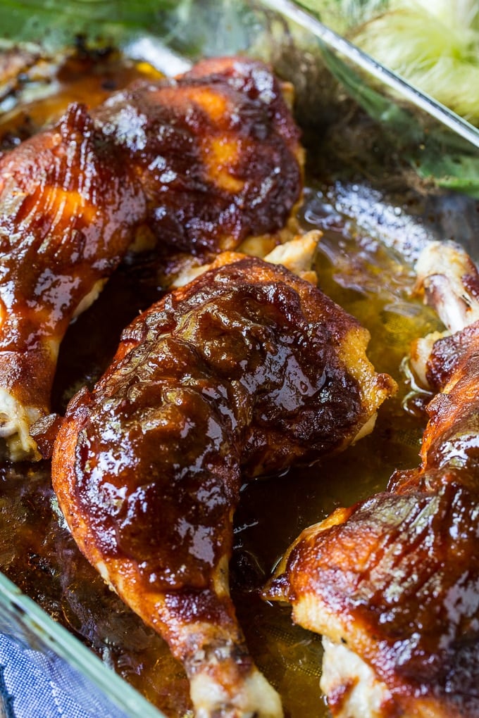 OvenBarbecued Chicken Chicken Leg Recipes POPSUGAR Food Photo 4