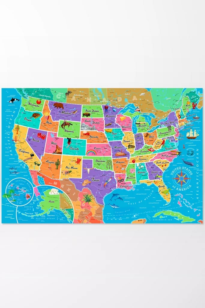 Map of the USA 850 Piece Puzzle