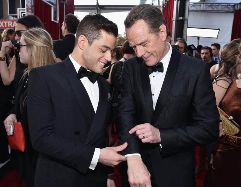 He helped Bryan Cranston get his cufflinks juuuuuust right.