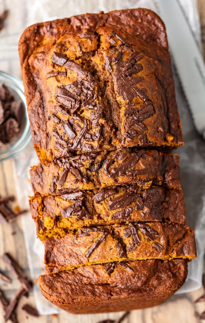 Pumpkin Chocolate Chip Bread