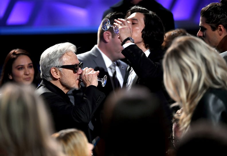 Harvey Keitel and Adam Driver at the 2020 Critics' Choice Awards