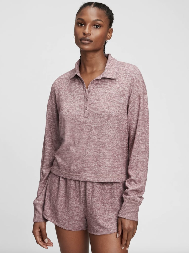 Gap Softspun Henley Polo T-Shirt