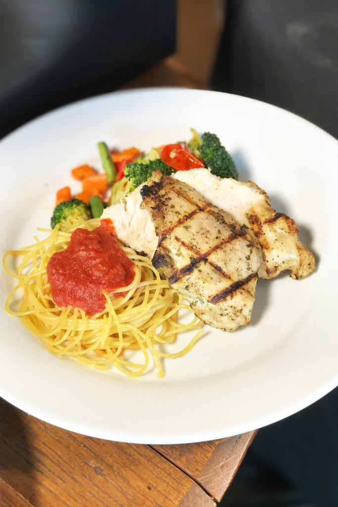 Grilled Chicken With Spaghetti at Golden Vine Winery