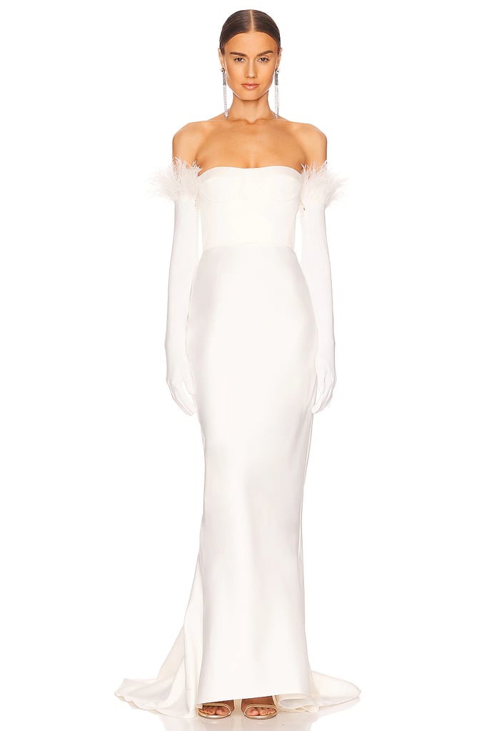 A Playful Modern Wedding Dress: Bronx and Banco x Revolve Elena Gown