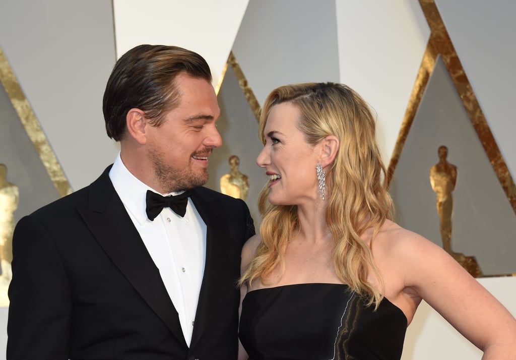 Leonardo DiCaprio and Kate Winslet at the Oscars 2016