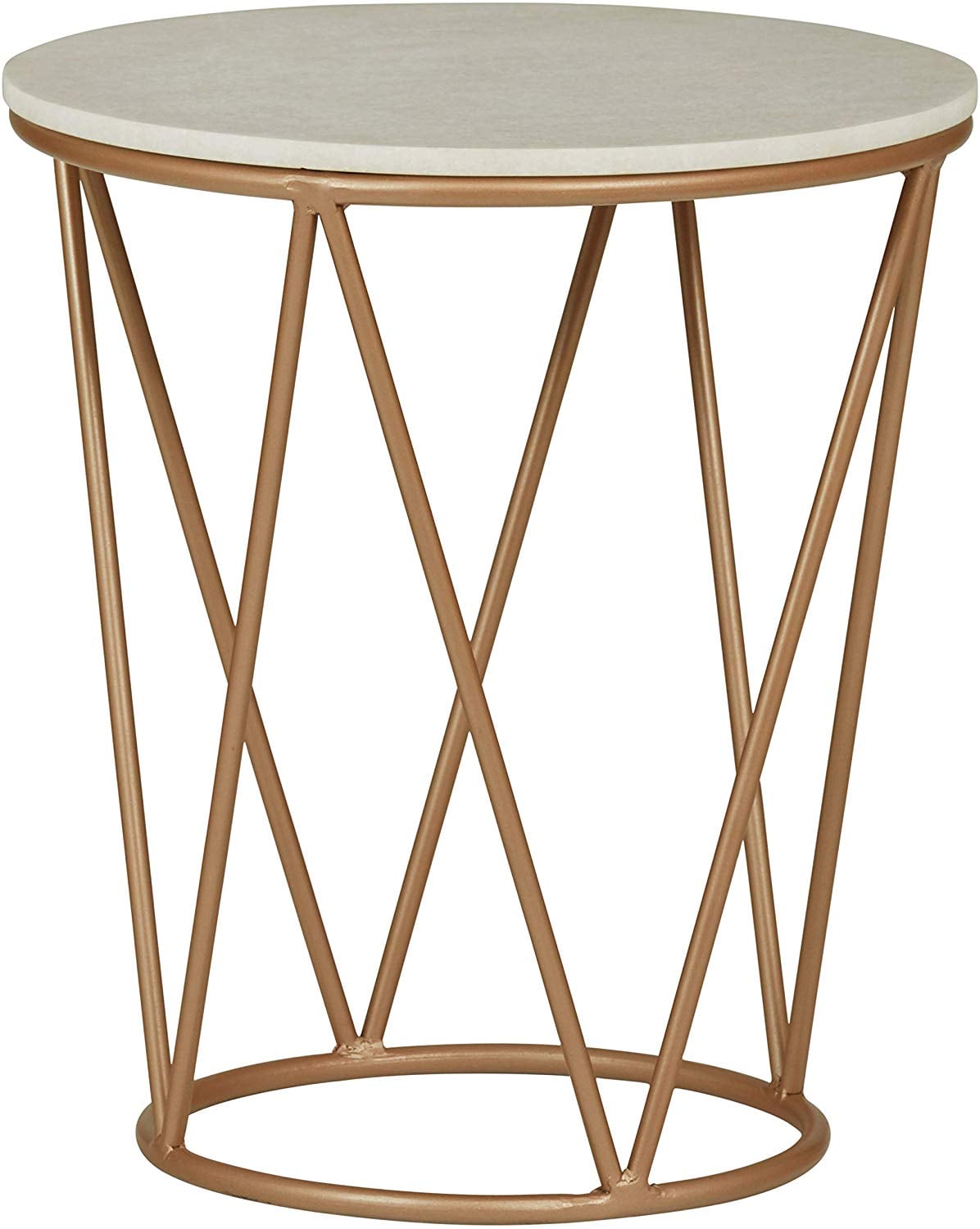Stone triangle end table discount