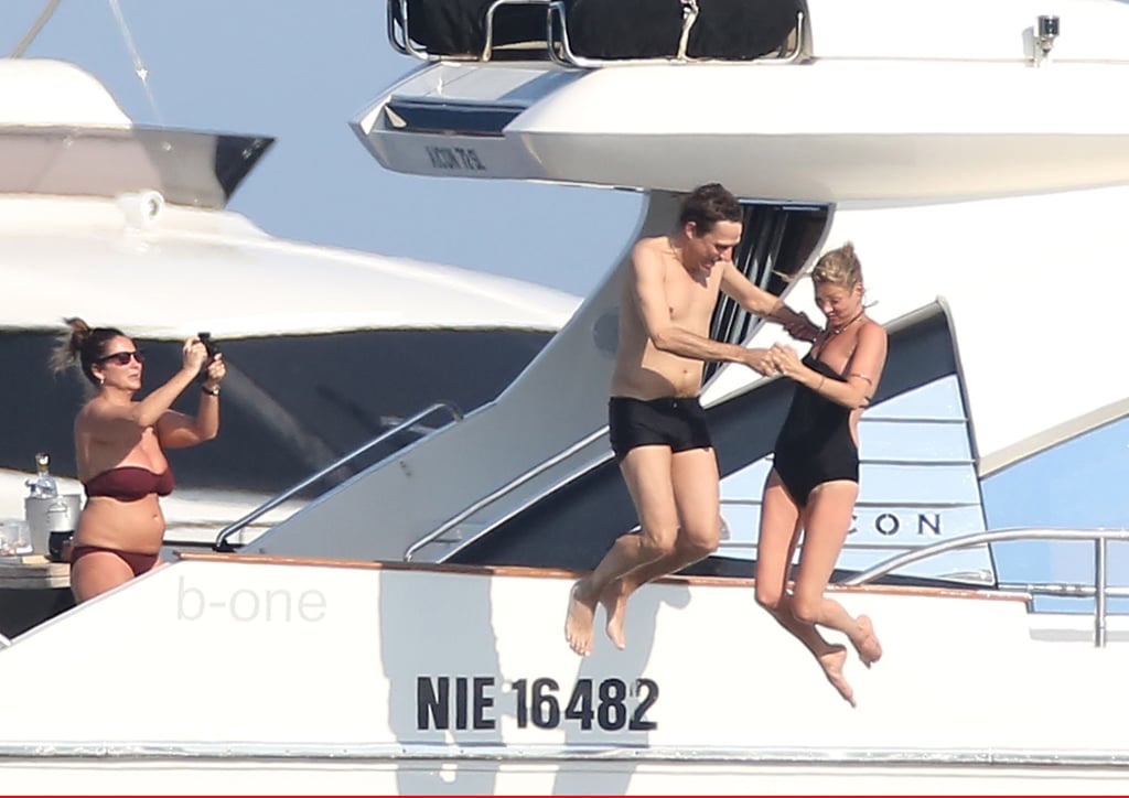 Kate Moss and Jamie Hince jumped into the Mediterranean during their July 2012 vacation in the South of France.