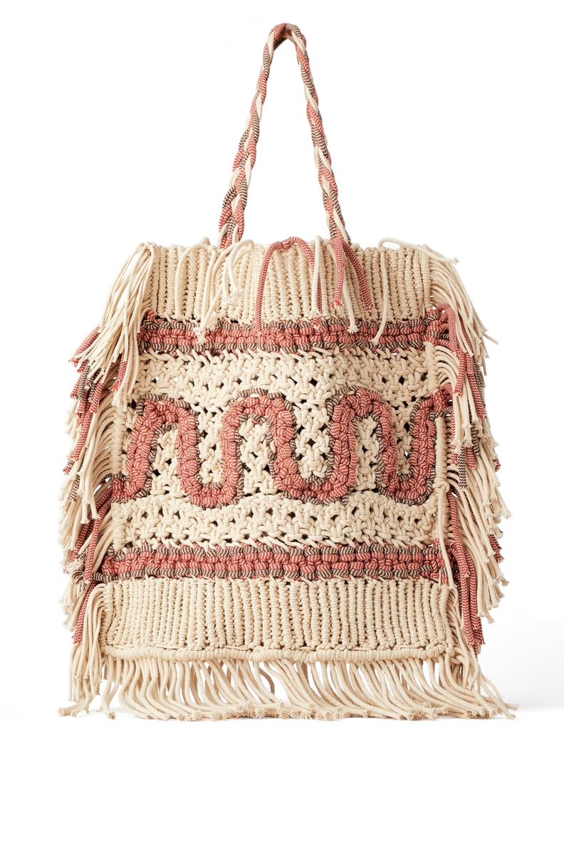 Zara Studio Natural Woven Shopper