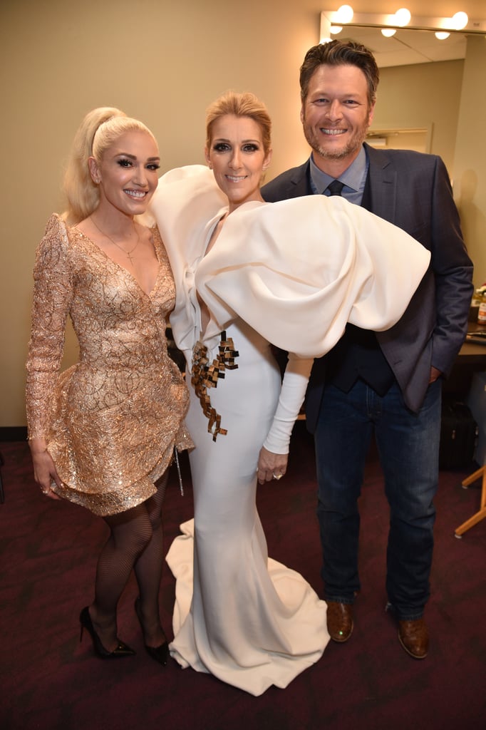 Gwen Stefani, Celine Dion, and Blake Shelton