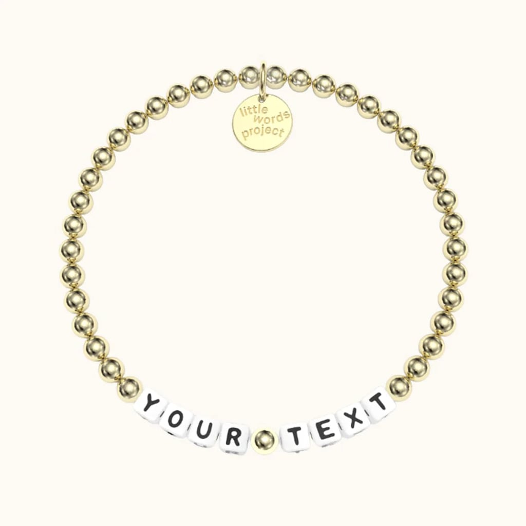 Little Words Project Custom Gold Plated Bracelet