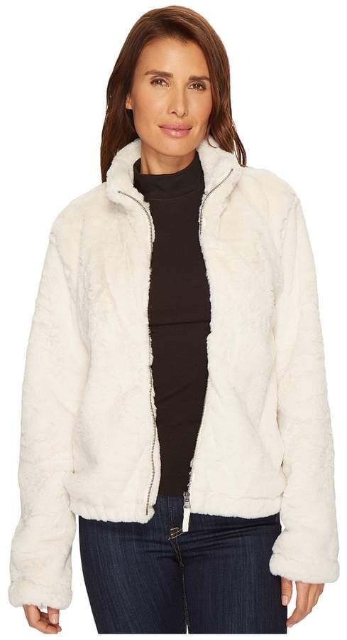 Dylan by True Grit Faux Fur Zip Coat