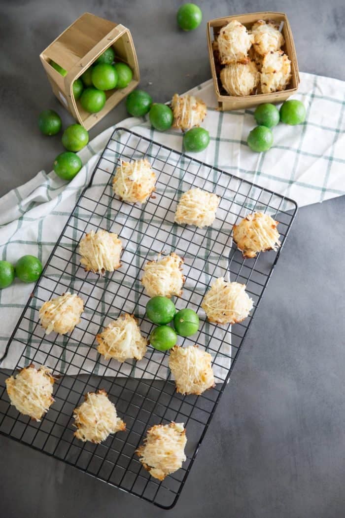 Key Lime Coconut Macaroon Cookies