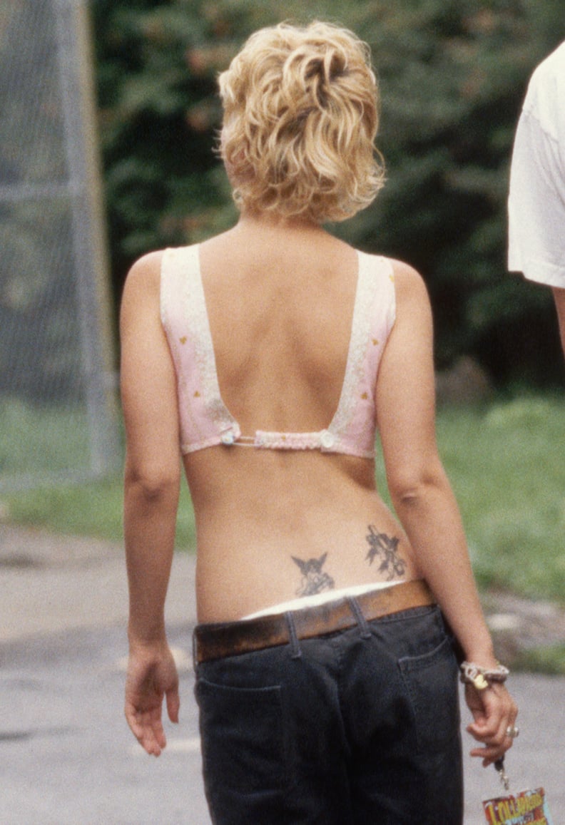 Drew Barrymore's Back Tattoos