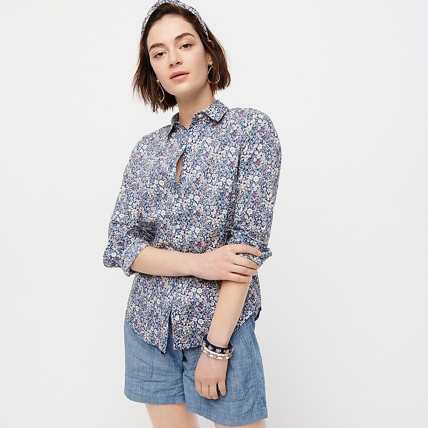 J.Crew Perfect Shirt in Liberty June's Meadow Floral Print