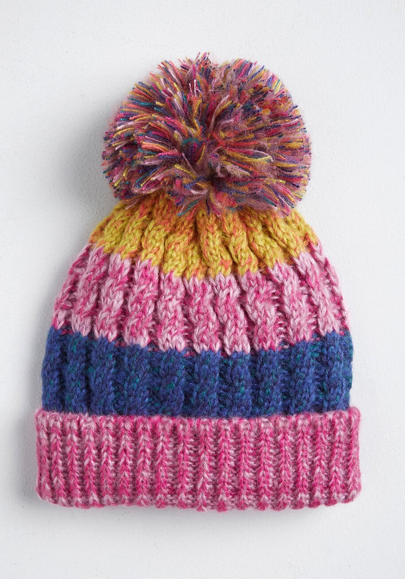 Color My Days Pom-Pom Beanie