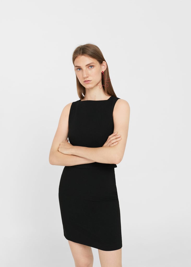 Mango Seam-Detail Shift Dress