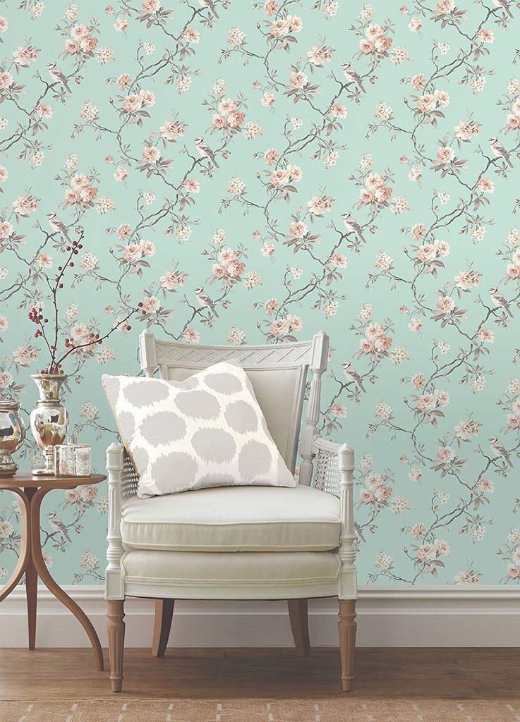 Fine Decor Chinoiserie Seafoam Floral Wallpaper