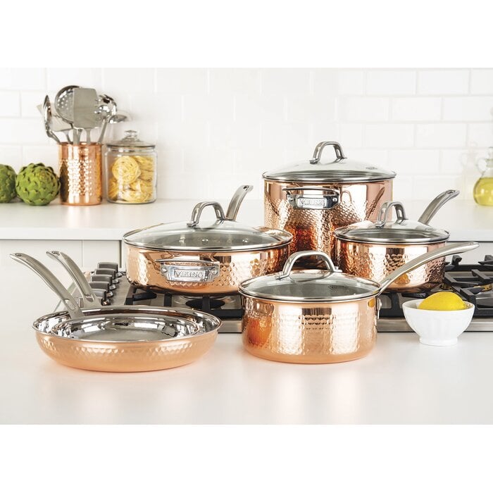 Viking 10-Piece Copper Cookware Set