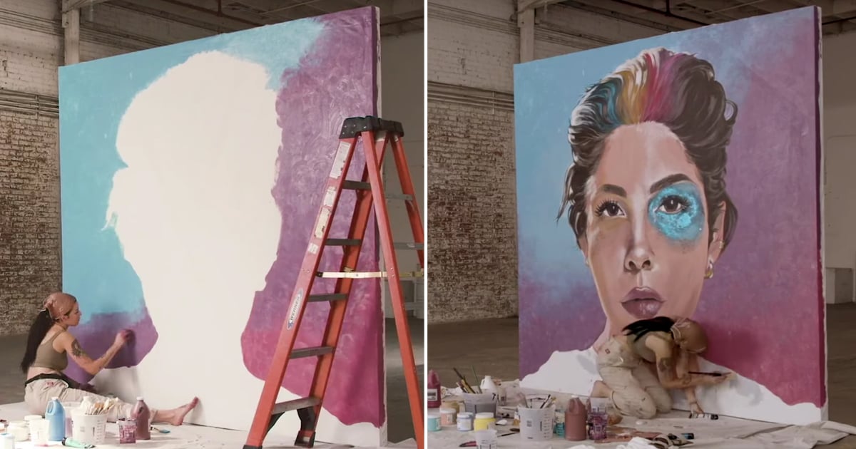Halsey Painting In Time Lapse Graveyard Music Video Popsugar Entertainment