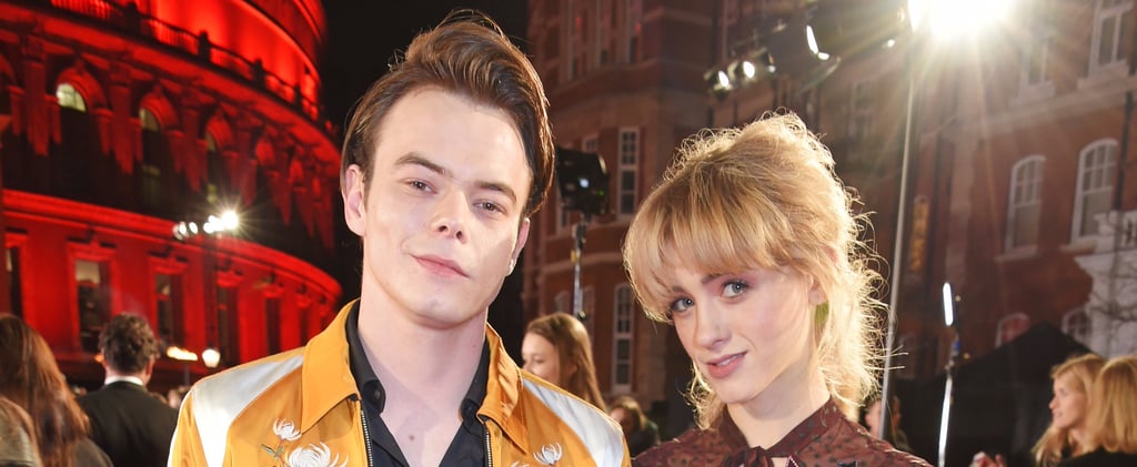 Charlie Heaton and Natalia Dyer at the 2017 Fashion Awards