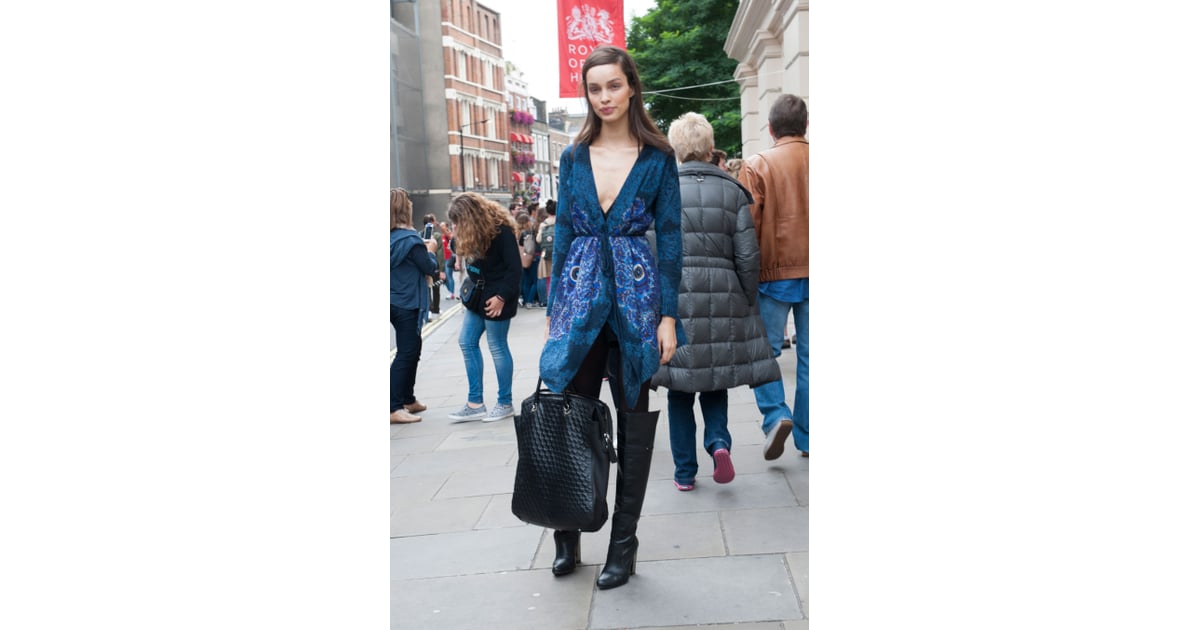 London Fashion Week Model Street Style At Fashion Week Spring 2015 Popsugar Fashion Photo 128 