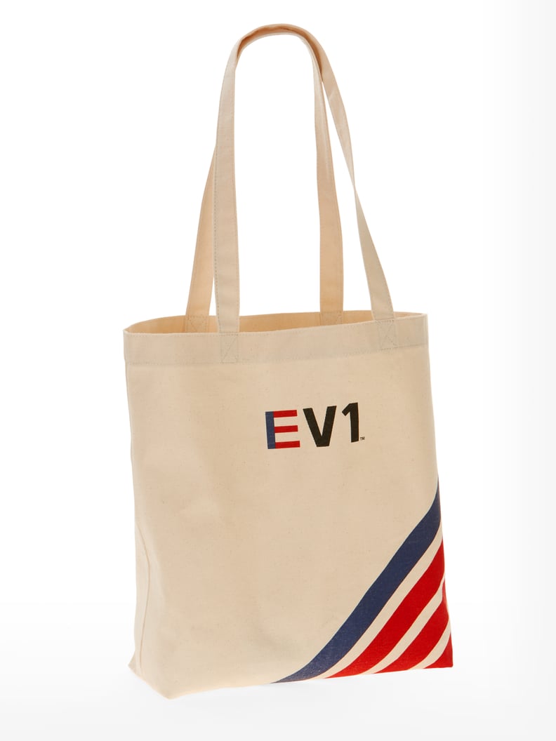 Canvas Stripe Market Tote