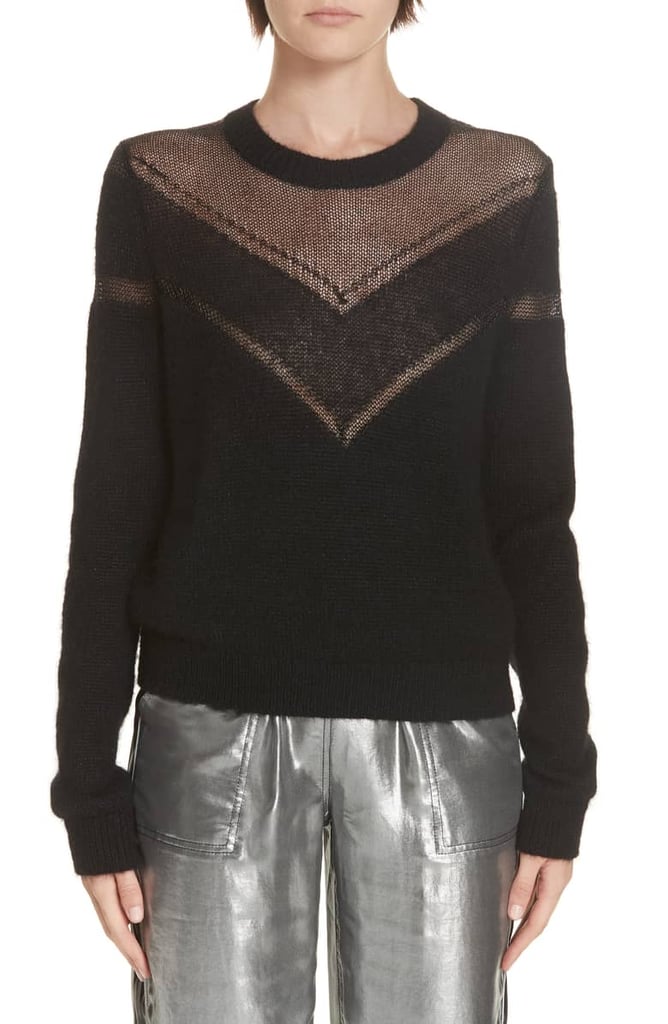 Rag & Bone Sheer Chevron Sweater