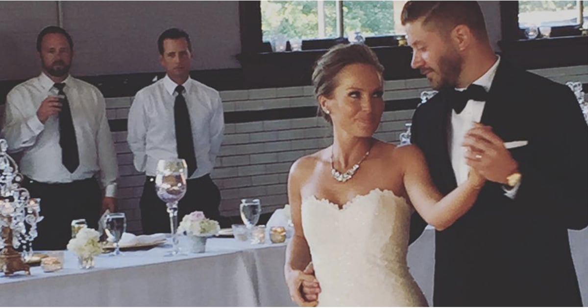 Mina Starsiak with her husband Stephan Hawk on their wedding day
