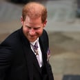 Prince Harry Arrives at Westminster Abbey Solo For King Charles III's Coronation