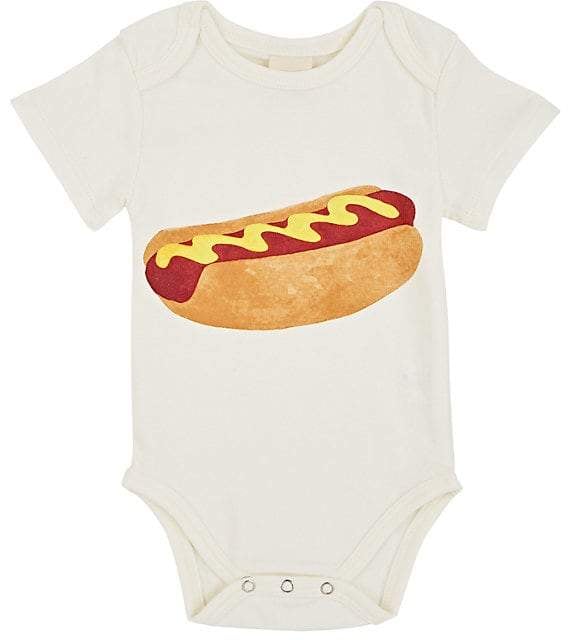 Estella Kids' Hot-Dog-Print Cotton Bodysuit