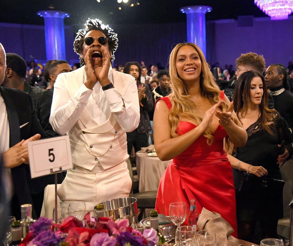 JAY-Z and Beyoncé at Clive Davis's 2020 Pre-Grammy Gala in LA