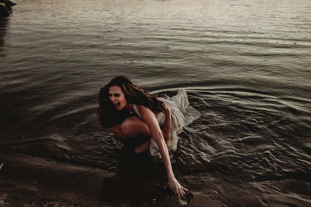 Sexy River Beach Engagement Photo Shoot