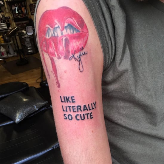Kylie Jenner Fan's Glosses Tattoo