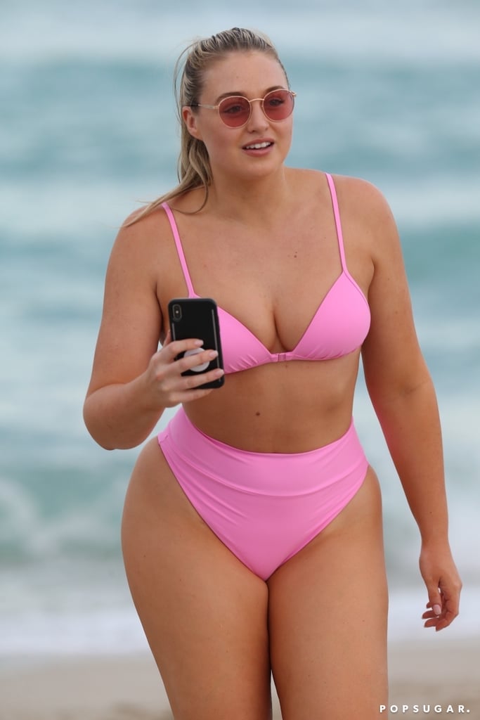 Iskra Lawrence in Pink Aerie Bikini 2018