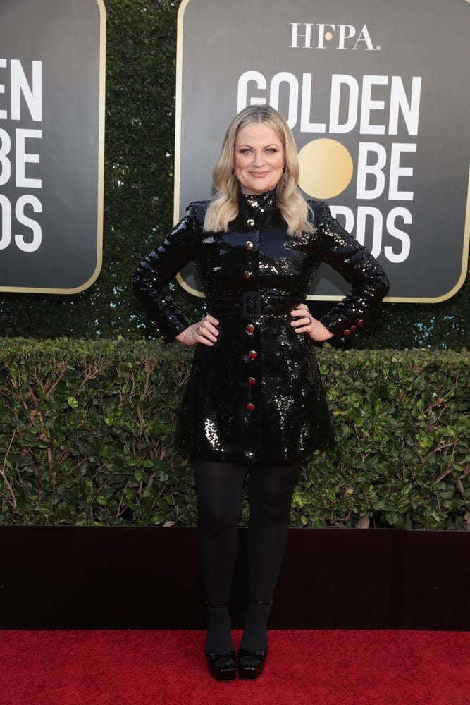 Amy Poehler at the 2021 Golden Globes