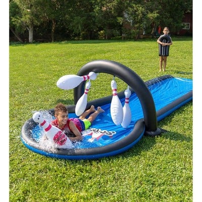 HearthSong 18'L Bowling Strike Zone Water Slide