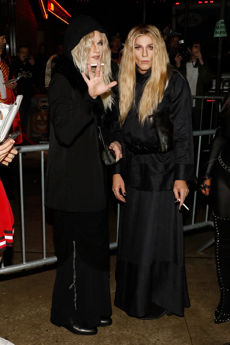 Neil Patrick Harris and David Burtka Dressed As Mary-Kate and Ashley Olsen For Halloween