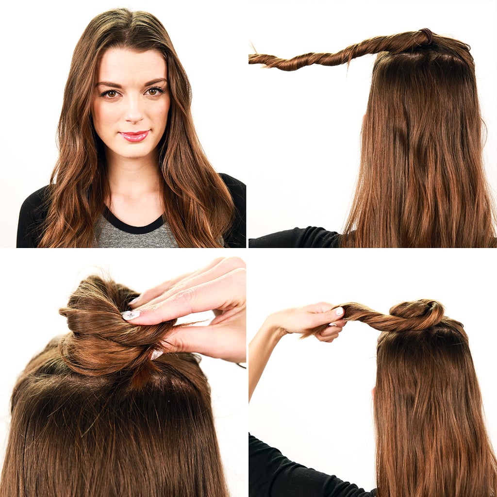 How To Get The Half Bun Hairstyle Popsugar Beauty Australia