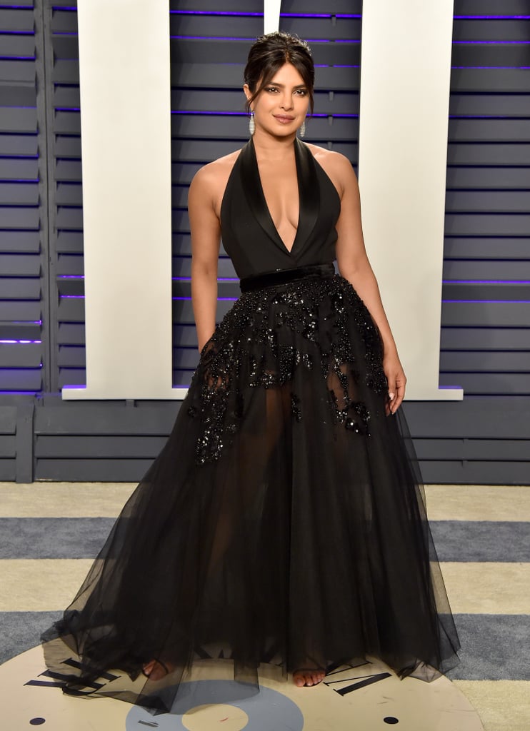 Priyanka Chopra Elie Saab Dress at Vanity Fair Oscars Party