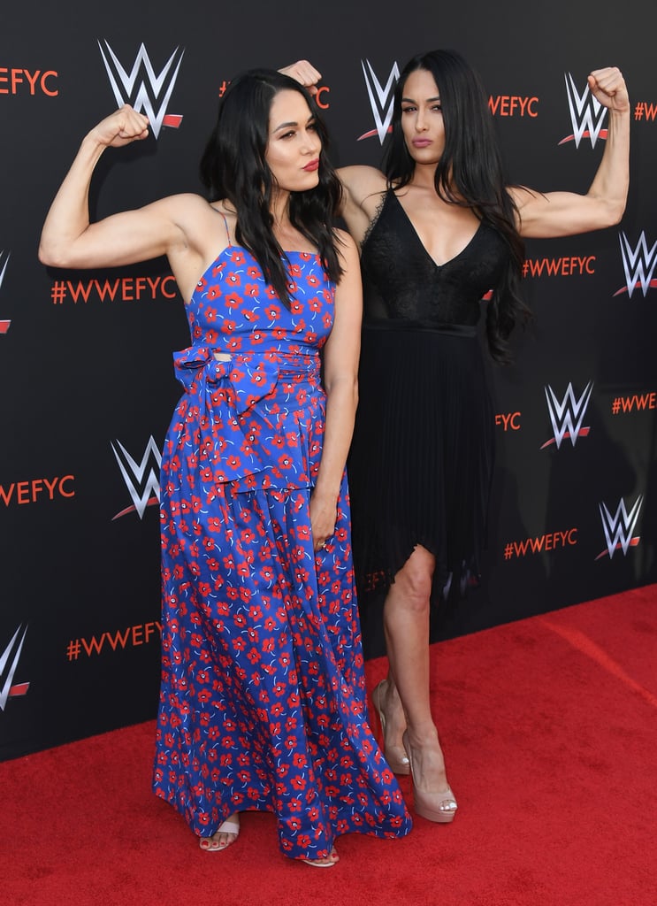 Nikki and Brie Bella at WWE's FYE Event June 2018