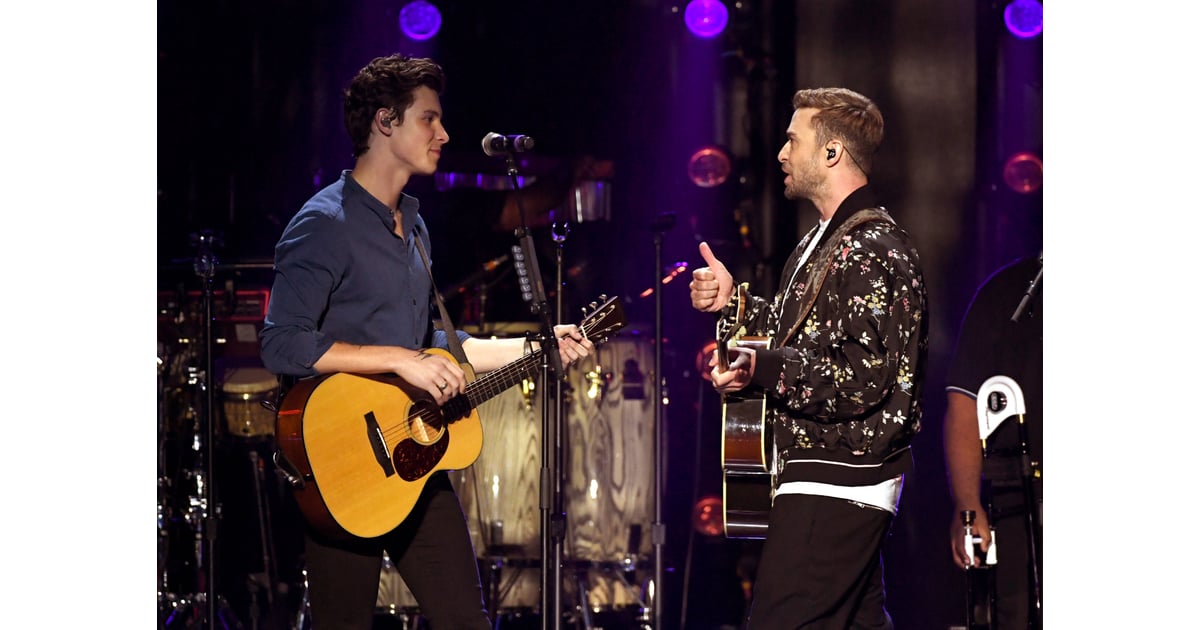 Justin Timberlake And Shawn Mendes Iheartradio Performance Popsugar Entertainment Uk Photo 16 1737