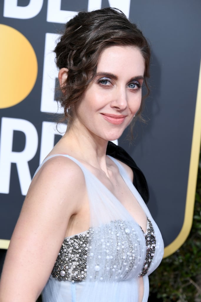 Alison Brie Golden Globes Beauty Look