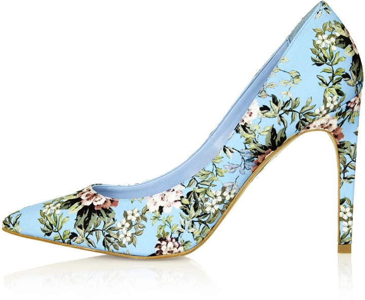 Topshop Floral-Print Pumps