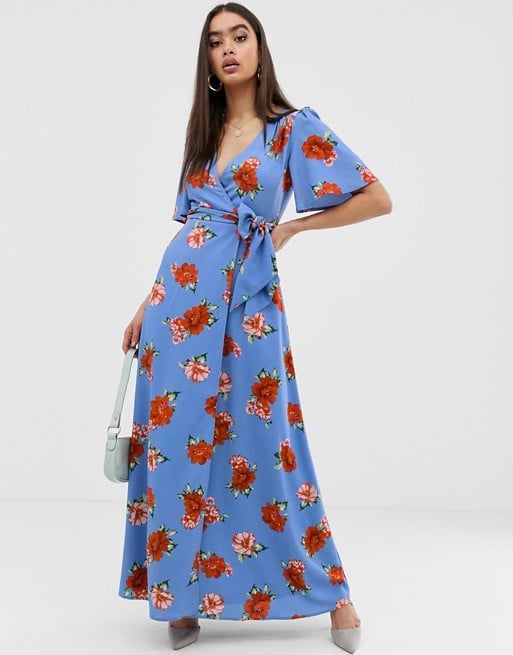 Fashion Union Maxi Wrap Dress