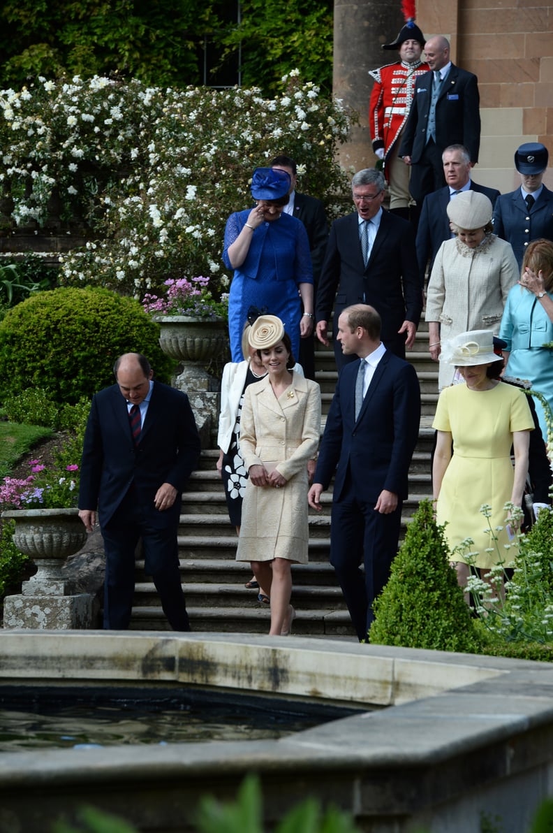 Kate Wearing Her Yellow Coat For Northern Ireland's Garden Party, 2016