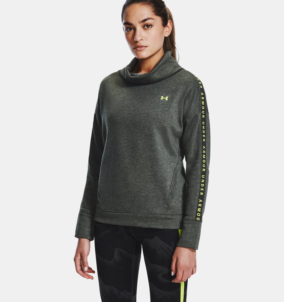 UA Taped Fleece Funnel Neck
