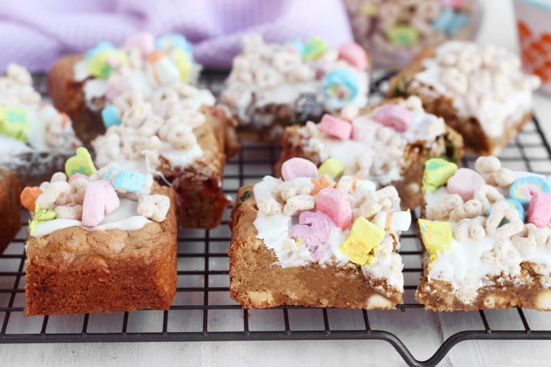 Lucky Charms White Chocolate Blondies